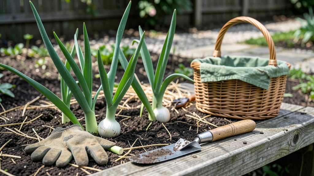 When to Pick Garlic From Garden: Scapes Up First—Then Bulbs at Paper-Thin Skin Stage