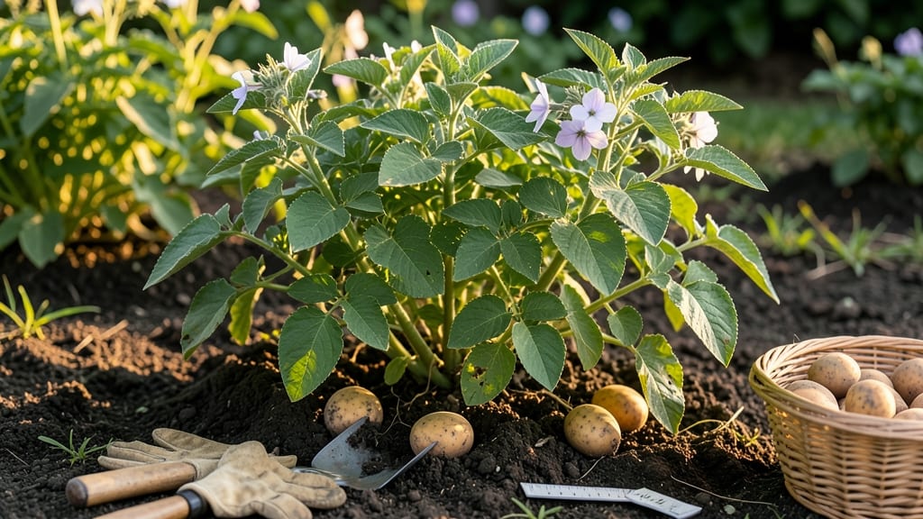 When to Harvest Potatoes from Garden: Blossom Drop & Soil Check Triggers