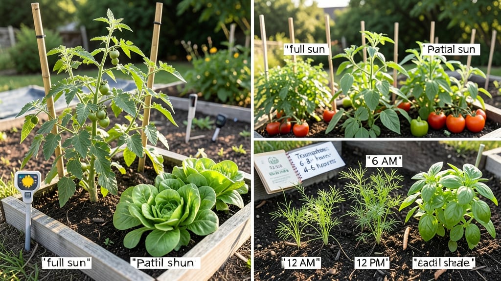 How Much Sun Does a Vegetable Garden Need: Daily Light Hours by Crop Type