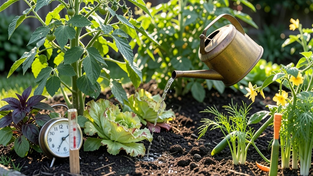 Best Time of Day to Water Vegetable Garden: Cool Morning Routine for Maximum Root Growth
