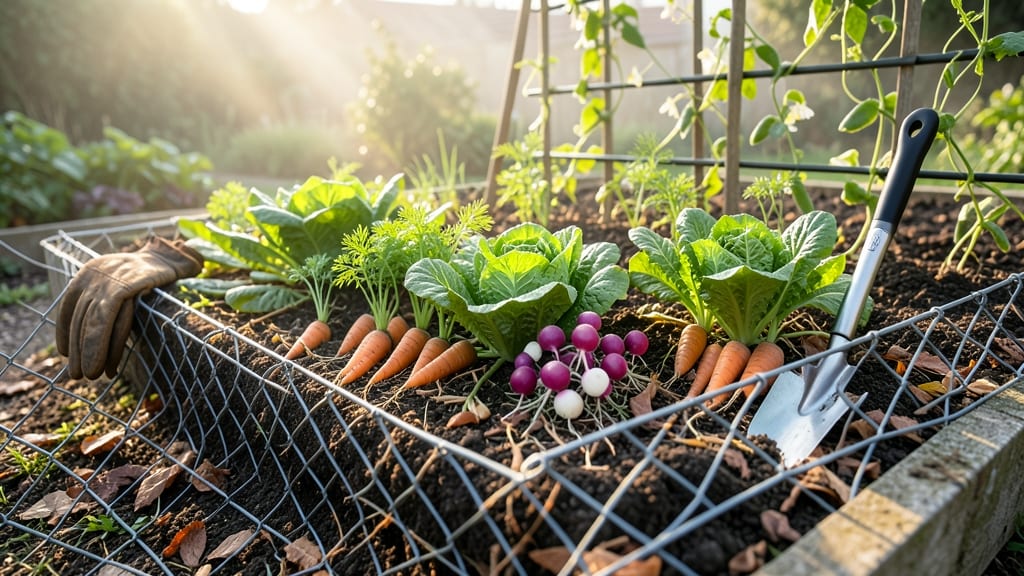 Chicken Wire Vegetable Garden: DIY Raised Bed Frame for Pest-Proof Planting