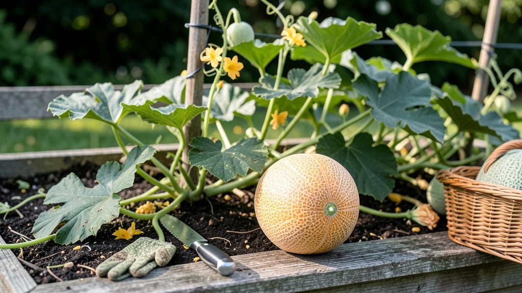 When to Harvest Cantaloupe from Garden: 3 Tactile Tests for Peak Ripeness